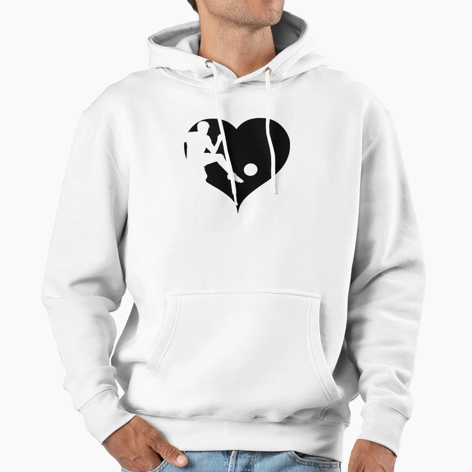 Football Heart Hoodie - Unique Graphic for Adults - T-Shirt, Sweatshirt, Hoodie