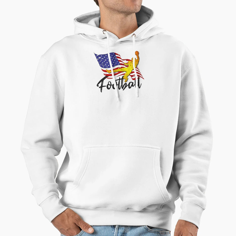 American Football National Sport Hoodie - Custom Art Print Men Women - T-Shirt, Sweatshirt, Hoodie