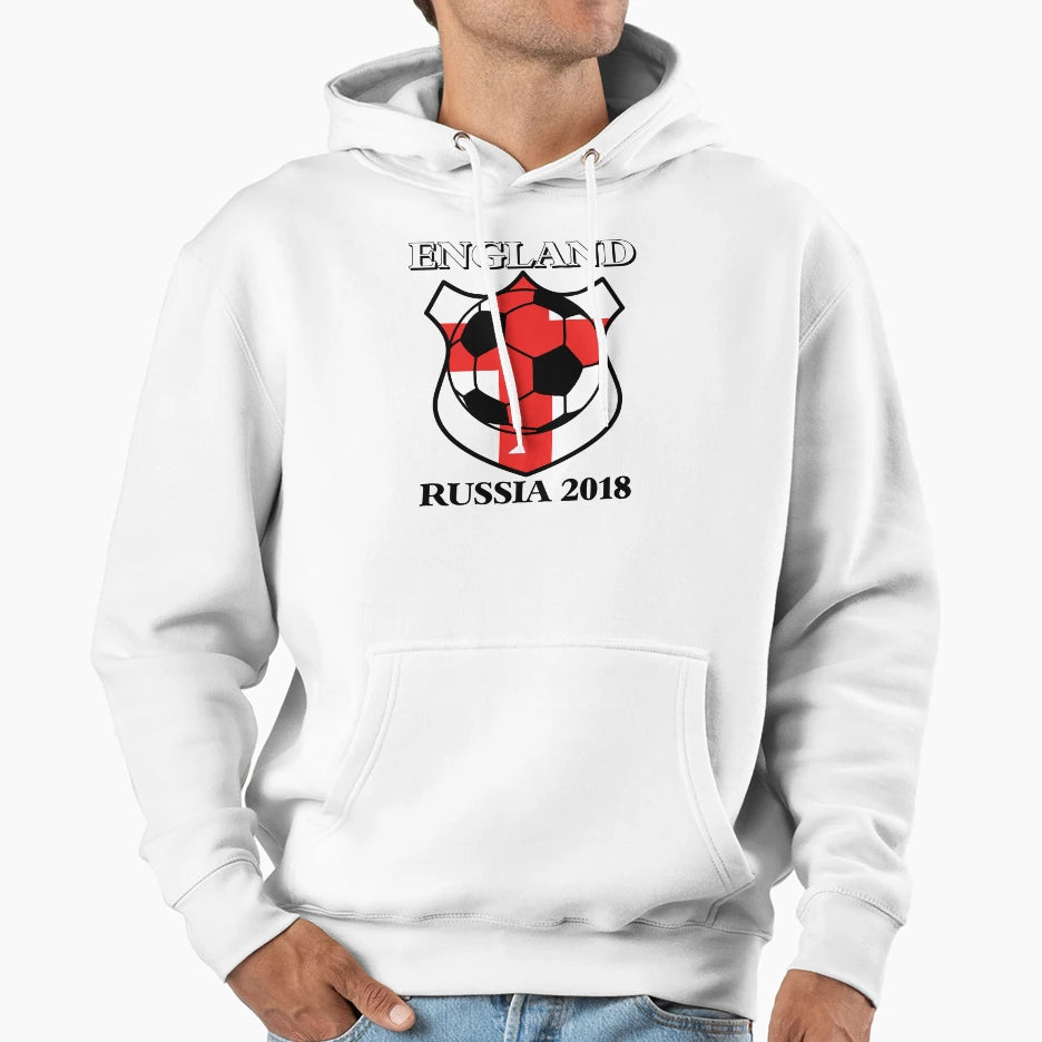 England 2018 World Cup Russia Football T-Shirt - Graphic Print Unisex - T-Shirt, Sweatshirt, Hoodie