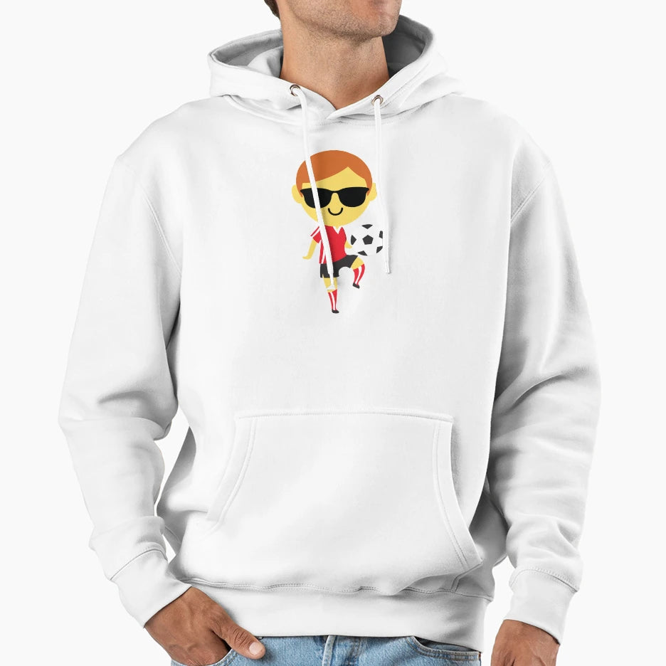 Soccer Emoji Hoodie - Unique Graphic Men Women - T-Shirt, Sweatshirt, Hoodie