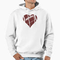 Football Heart Hoodie - Novelty Apparel Men Women - T-Shirt, Sweatshirt, Hoodie
