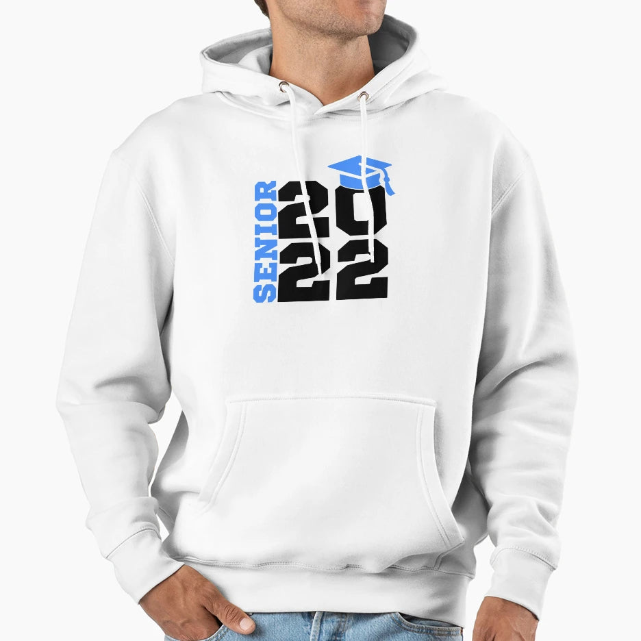 Senior 2022 Graduation Hoodie - Minimalist Print Men Women - T-Shirt, Sweatshirt, Hoodie