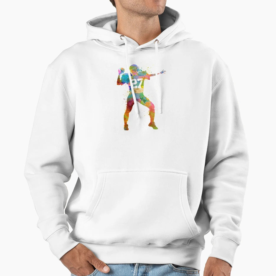 Quarterback American Throwing Football Hoodie - Novelty Apparel for Adults - T-Shirt, Sweatshirt, Hoodie