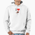 I Love Football Hoodie - Fun Novelty Design Unisex - T-Shirt, Sweatshirt, Hoodie