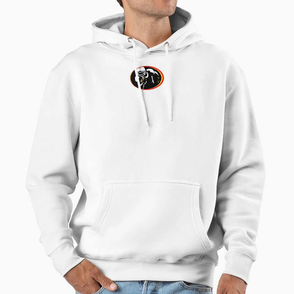 Running Football Player Hoodie - Trendy Graphic for Adults - T-Shirt, Sweatshirt, Hoodie
