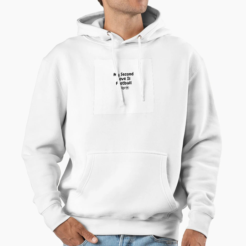 My Second Love Is Football Football T-Shirt - Trendy Graphic Unisex - T-Shirt, Sweatshirt, Hoodie