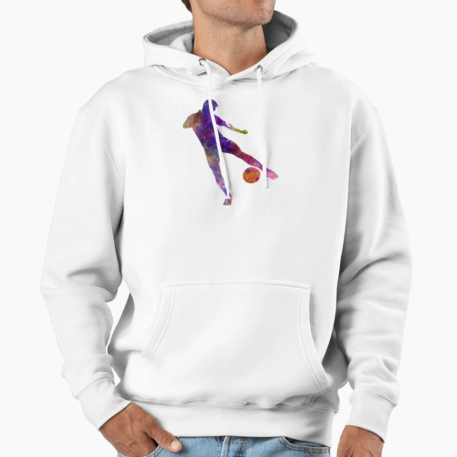 Soccer Football Player 02 Hoodie - Aesthetic Graphic Men Women - T-Shirt, Sweatshirt, Hoodie