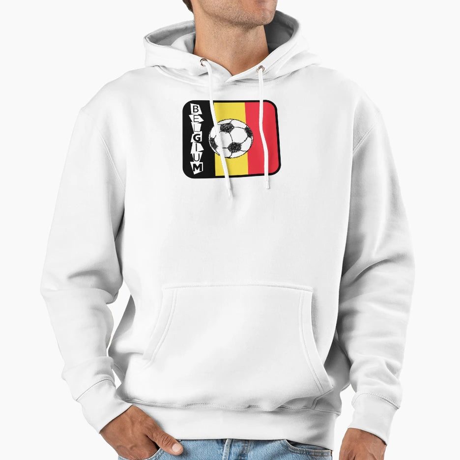 Belgium Football Hoodie - Graphic Print Men Women - T-Shirt, Sweatshirt, Hoodie
