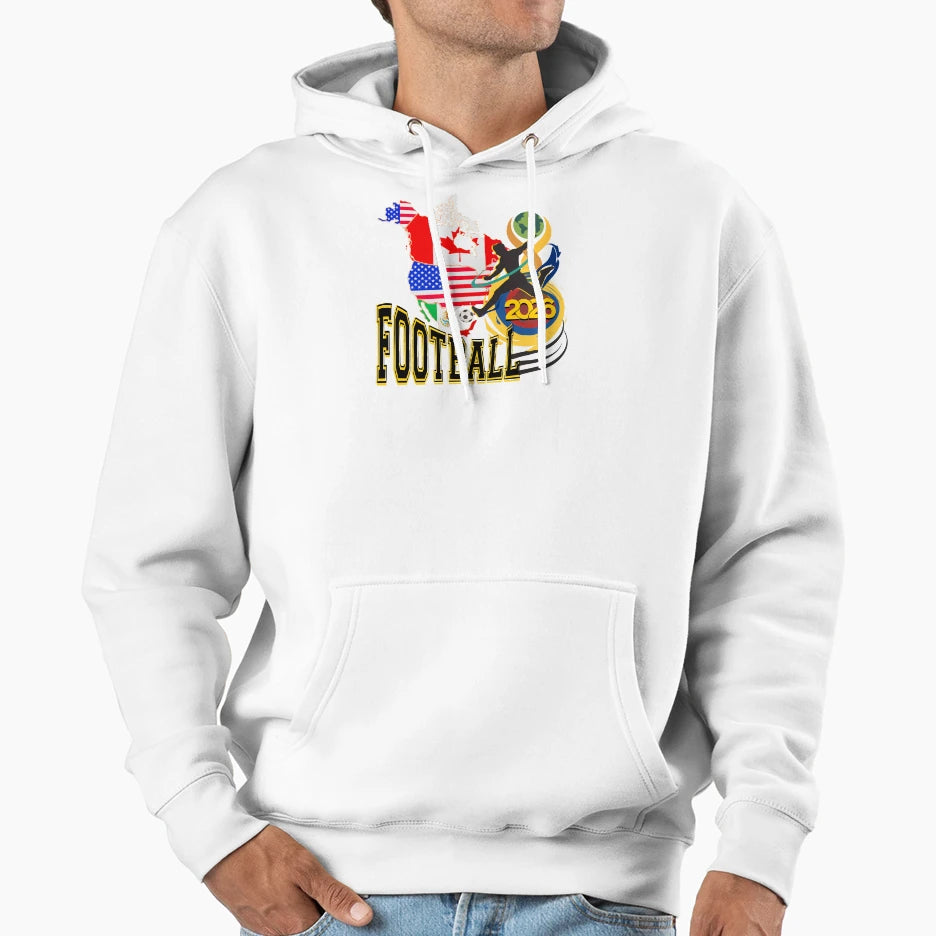 Football Spirit 2026 Hoodie - Trendy Graphic Unisex - T-Shirt, Sweatshirt, Hoodie