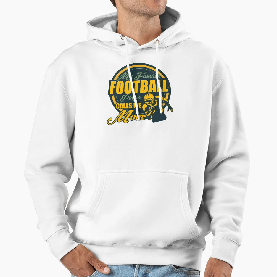 American Football Player Footballer Hoodie - Minimalist Print Men Women - T-Shirt, Sweatshirt, Hoodie