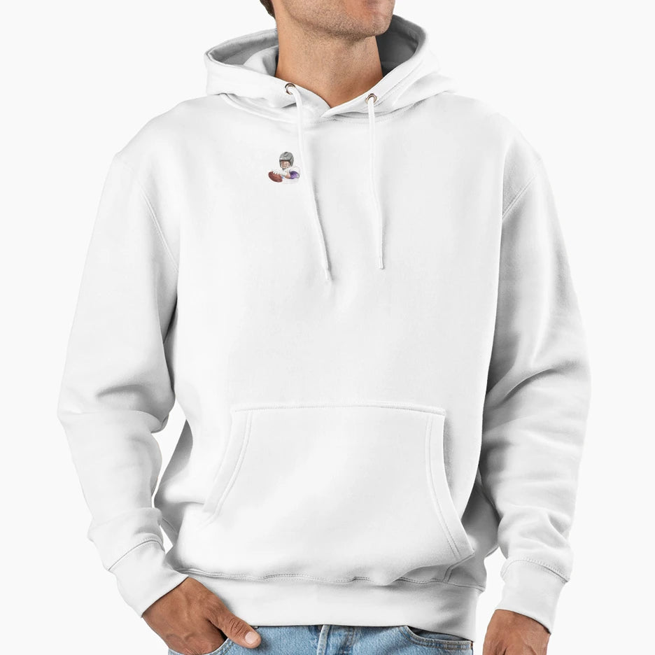 Illustration If American Football Player Hoodie - Trendy Graphic Unisex - T-Shirt, Sweatshirt, Hoodie