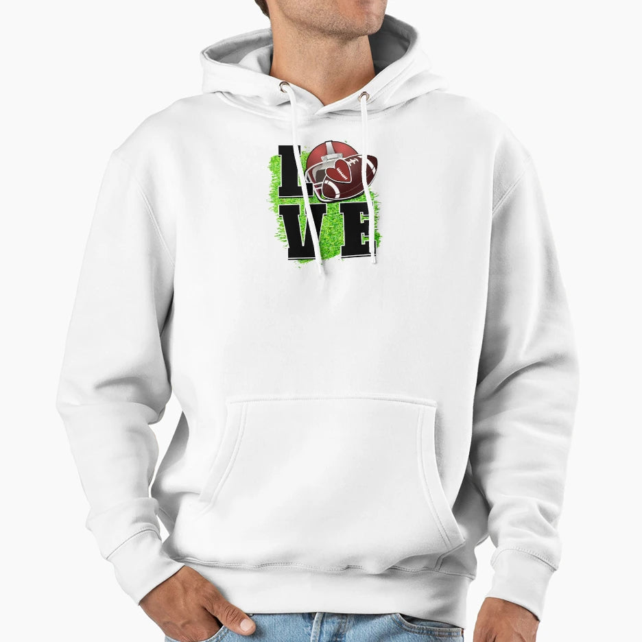 Love Football Day Hoodie - Graphic Print for Adults - T-Shirt, Sweatshirt, Hoodie