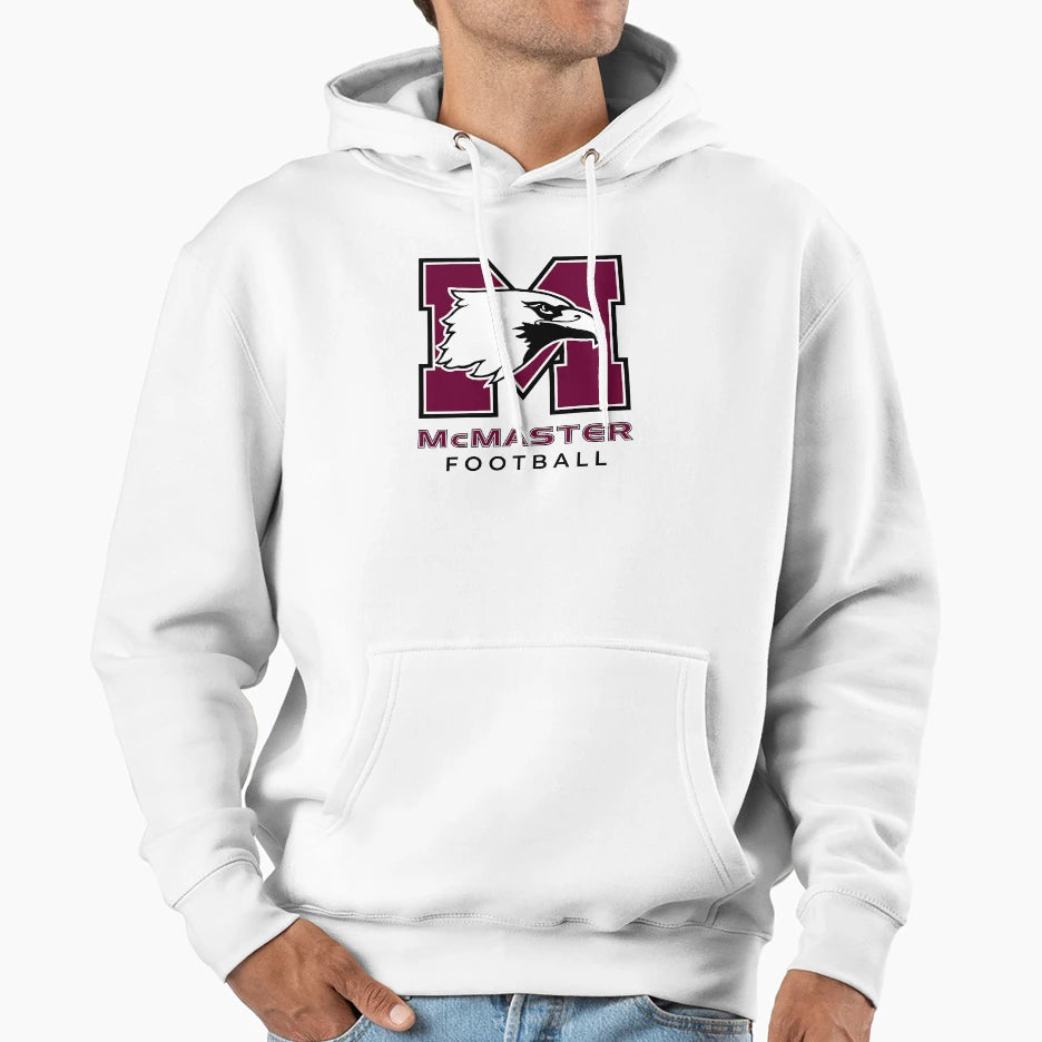 Mcmaster Football Hoodie - Minimalist Print Men Women - T-Shirt, Sweatshirt, Hoodie