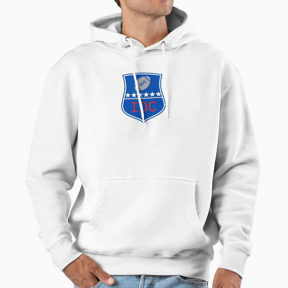 Funny Idc I Dont Care Football Team Hoodie - Streetwear Style for Adults - T-Shirt, Sweatshirt, Hoodie