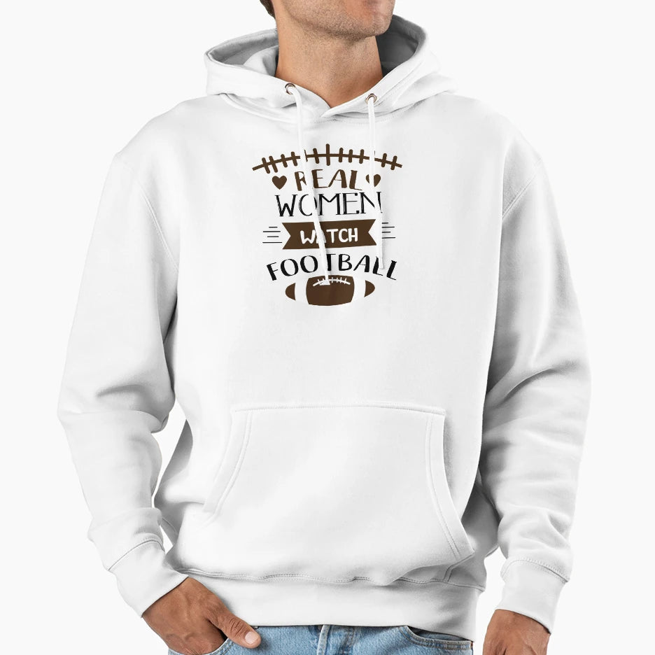 Real Watch Football Hoodie - Minimalist Print Unisex - T-Shirt, Sweatshirt, Hoodie