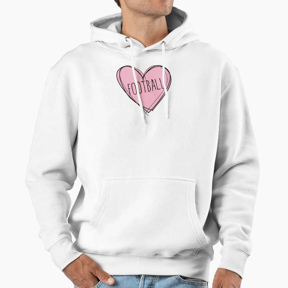 Football Hoodie - Minimalist Print Men Women - T-Shirt, Sweatshirt, Hoodie