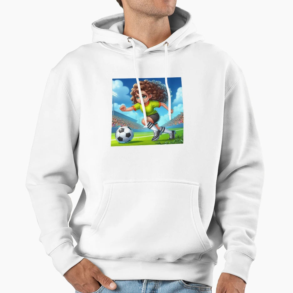 Soccer Player Hoodie - Unique Graphic Unisex - T-Shirt, Sweatshirt, Hoodie