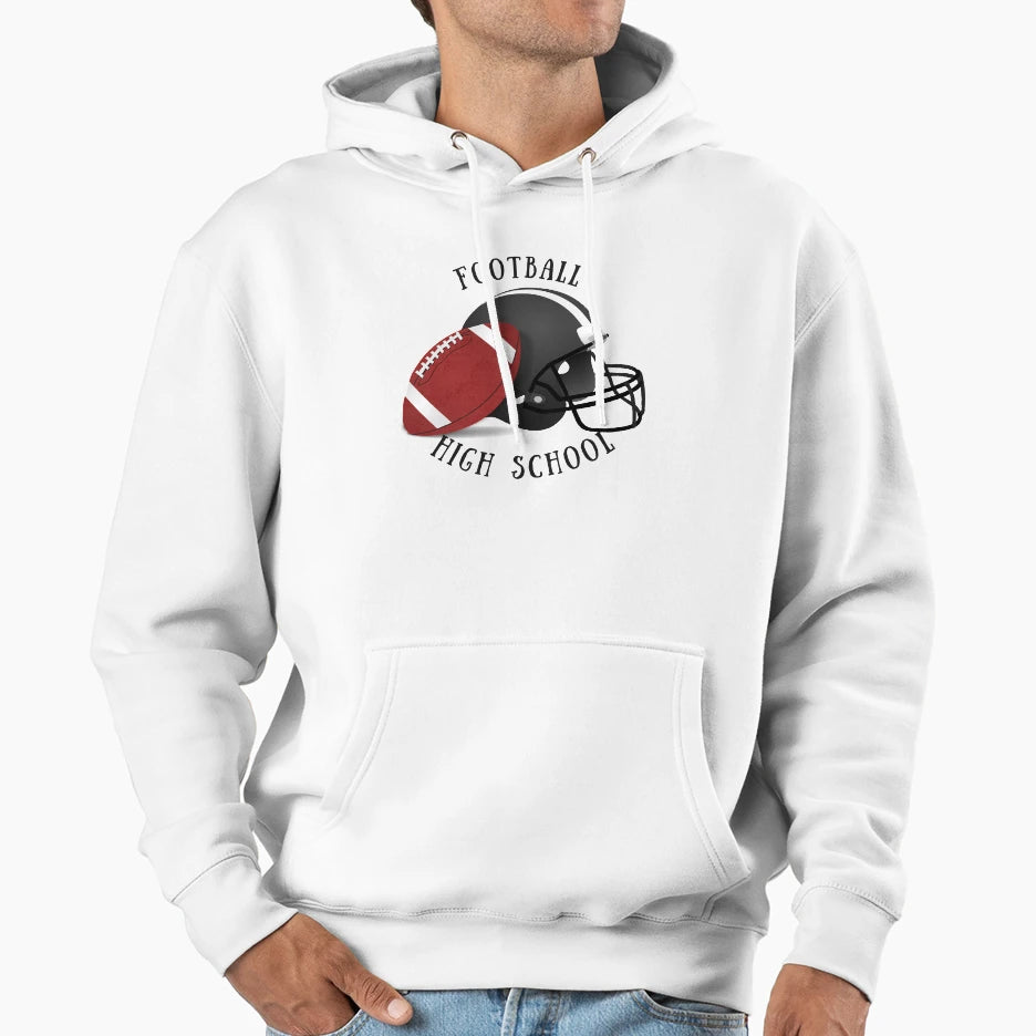 Football Hoodie - Aesthetic Graphic Unisex - T-Shirt, Sweatshirt, Hoodie