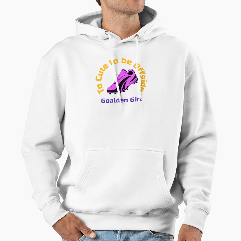 To To Be Offside Goalden Womens Soccer Hoodie - Novelty Apparel for Adults - T-Shirt, Sweatshirt, Hoodie