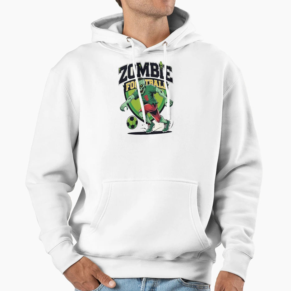 Zombie Playing Football Halloween T-Shirt - Novelty Apparel Men Women - T-Shirt, Sweatshirt, Hoodie
