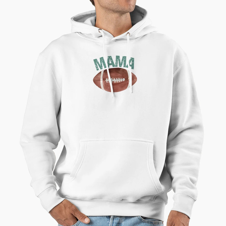 Mama Touchdown American Football Game Hoodie - Casual Everyday Wear Unisex - T-Shirt, Sweatshirt, Hoodie