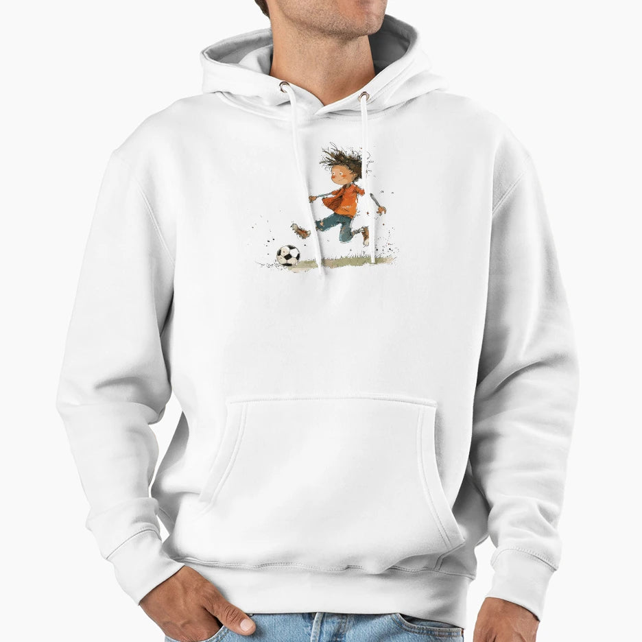 Little Playing Soccer Hoodie - Unique Graphic Men Women - T-Shirt, Sweatshirt, Hoodie