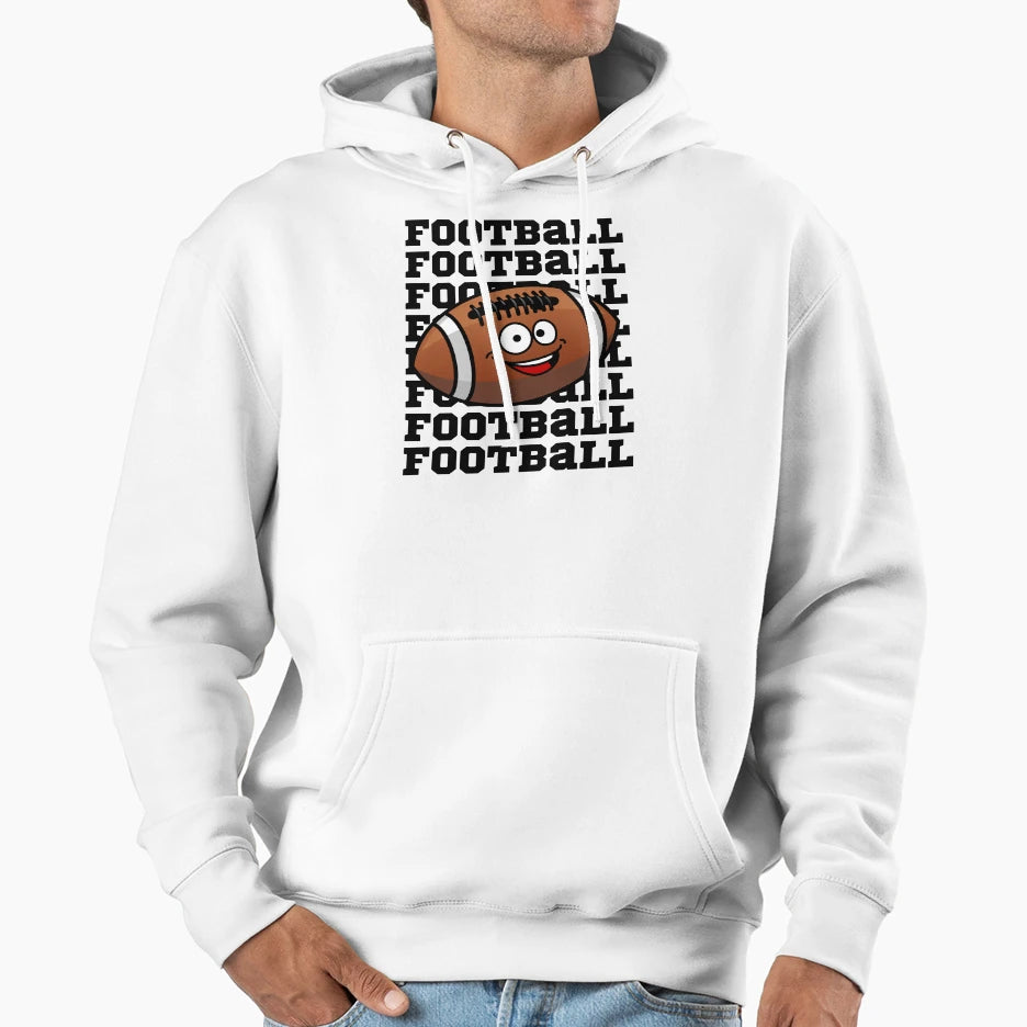 Funny Kawaii Football Hoodie - Novelty Apparel Unisex - T-Shirt, Sweatshirt, Hoodie
