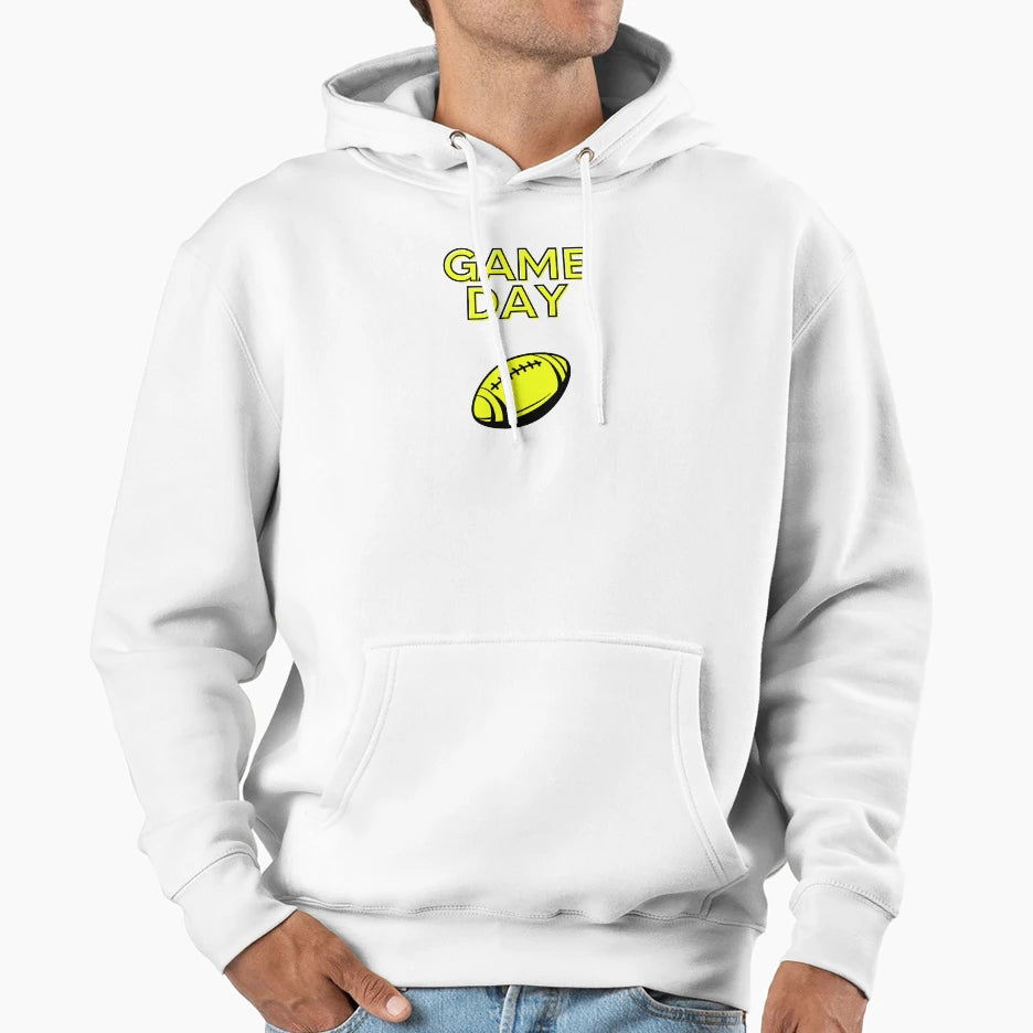 Rugby Game Day Hoodie - Aesthetic Graphic Men Women - T-Shirt, Sweatshirt, Hoodie