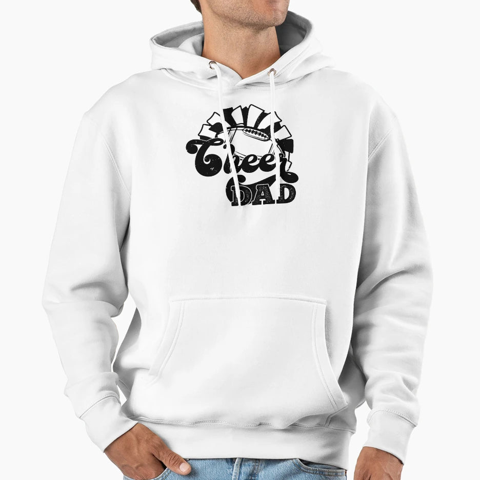 Funny Cheer Football Cheerleading Dad Day Hoodie - Streetwear Style Unisex - T-Shirt, Sweatshirt, Hoodie