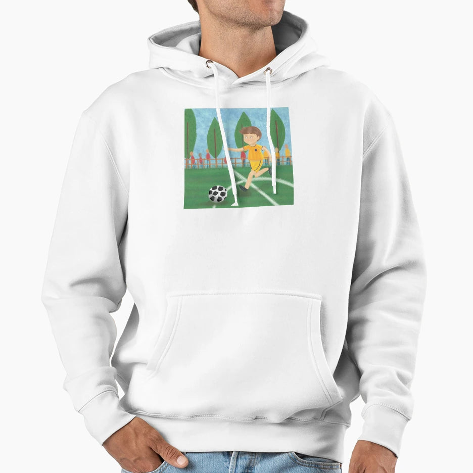 Footballer Hoodie - Casual Everyday Wear Unisex - T-Shirt, Sweatshirt, Hoodie