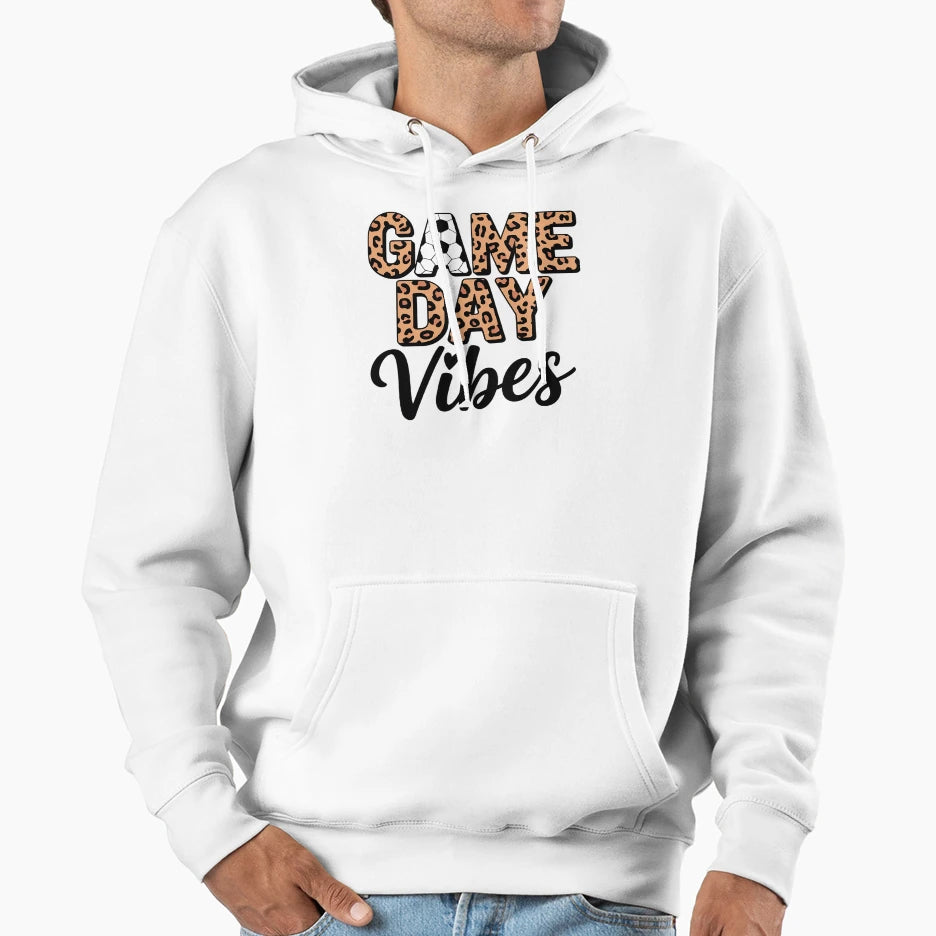 Soccer Game Day Vibes Mom Soccer Mama Family Hoodie - Graphic Print Unisex - T-Shirt, Sweatshirt, Hoodie