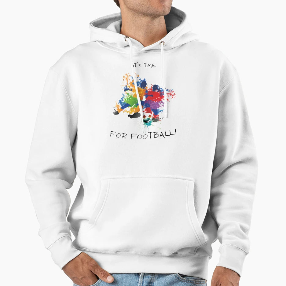 Its Time Football Hoodie - Custom Art Print for Adults - T-Shirt, Sweatshirt, Hoodie