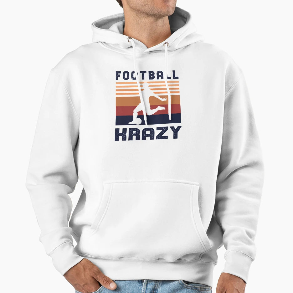 Football Krazy Female Soccer Player Hoodie - Casual Everyday Wear Unisex - T-Shirt, Sweatshirt, Hoodie