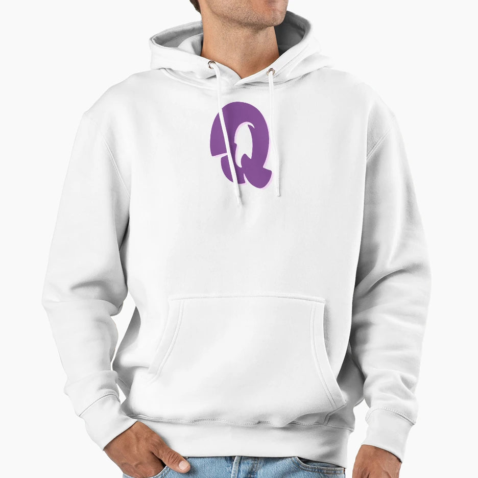 Purple Graffiti Letter Q Hoodie - Custom Art Print Unisex - T-Shirt, Sweatshirt, Hoodie