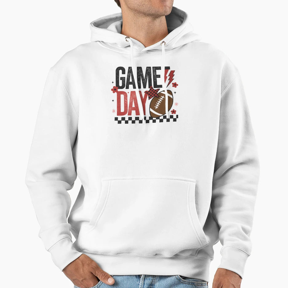 Game Day Football Season Hoodie - Unique Graphic for Adults - T-Shirt, Sweatshirt, Hoodie