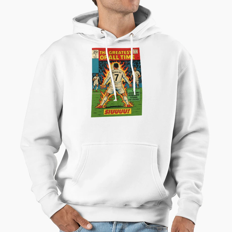 Cr7 Comic Cover Hoodie - Casual Everyday Wear Unisex - T-Shirt, Sweatshirt, Hoodie