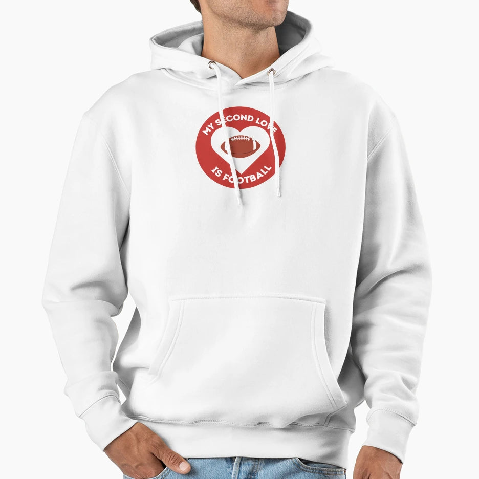 My Second Love Is Football T-Shirt - Custom Art Print Men Women - T-Shirt, Sweatshirt, Hoodie