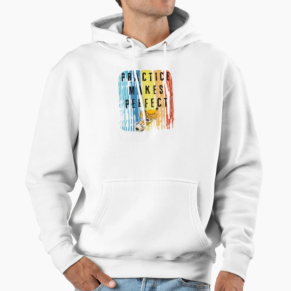 Practice Makes Hoodie - Graphic Print for Adults - T-Shirt, Sweatshirt, Hoodie