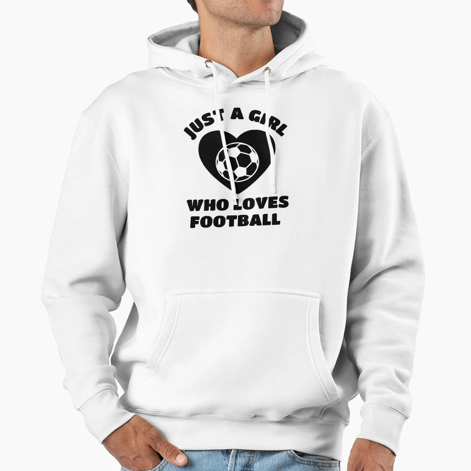 Just Who Loves Football Hoodie - Novelty Apparel Men Women - T-Shirt, Sweatshirt, Hoodie