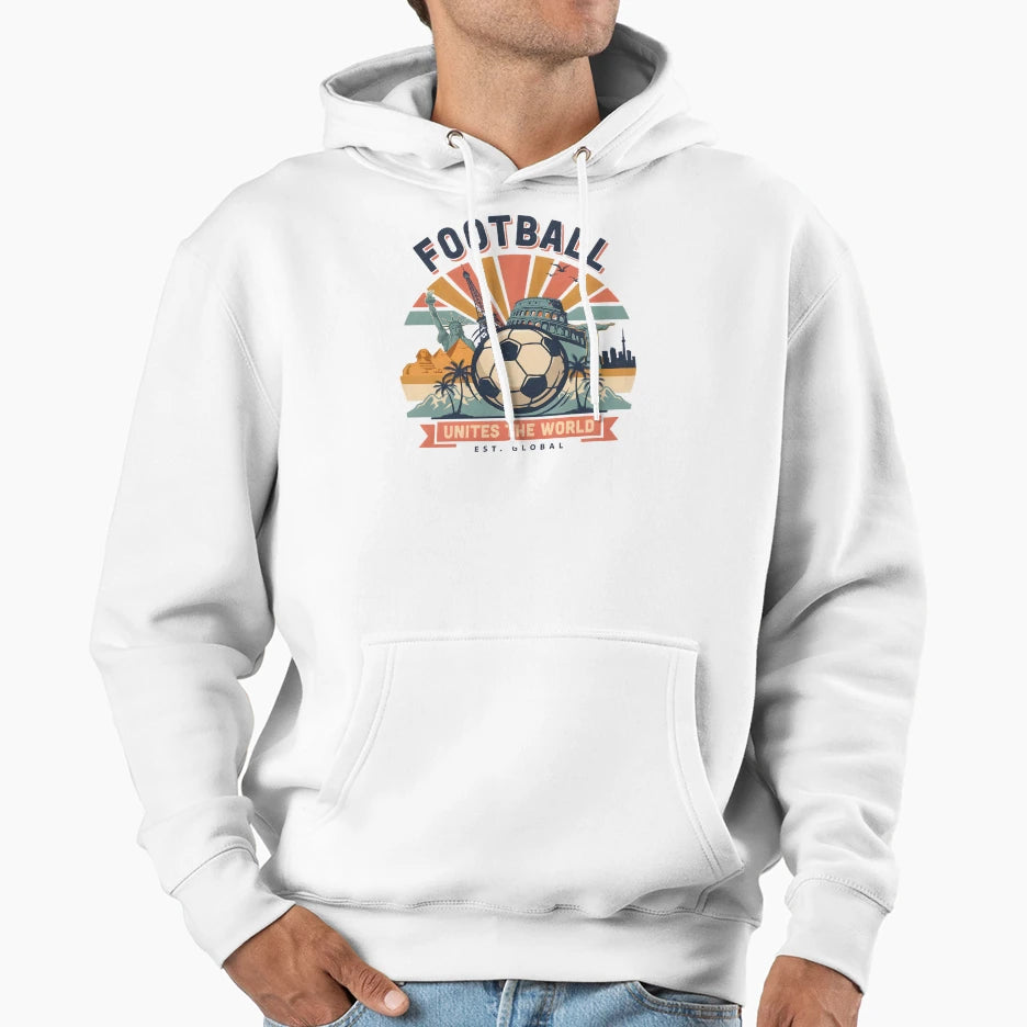 Football Soccer World United As One Hoodie - Streetwear Style Men Women - T-Shirt, Sweatshirt, Hoodie