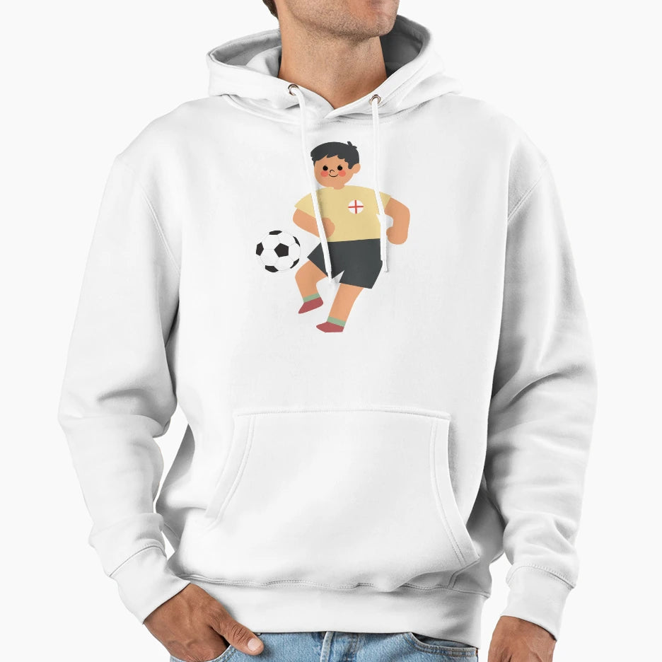 England Team Supporter World Cup Hoodie - Fun Novelty Design for Adults - T-Shirt, Sweatshirt, Hoodie