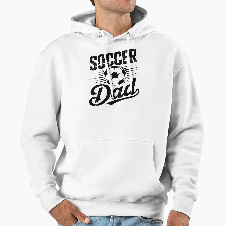 Soccer Dad Fathers Day Hoodie - Minimalist Print Men Women - T-Shirt, Sweatshirt, Hoodie