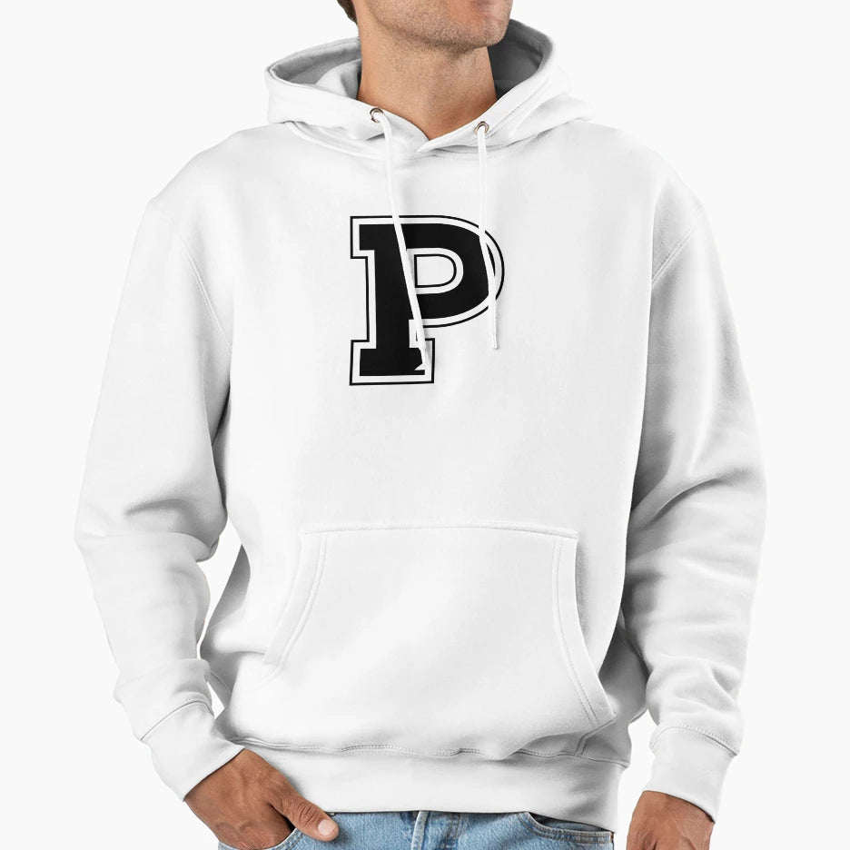 Letter P Hoodie - Aesthetic Graphic Men Women - T-Shirt, Sweatshirt, Hoodie