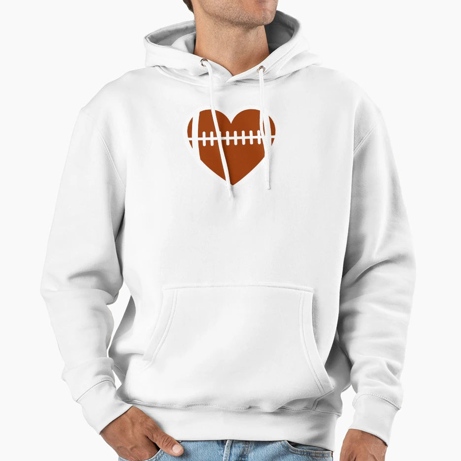 Football Love Hoodie - Trendy Graphic Unisex - T-Shirt, Sweatshirt, Hoodie