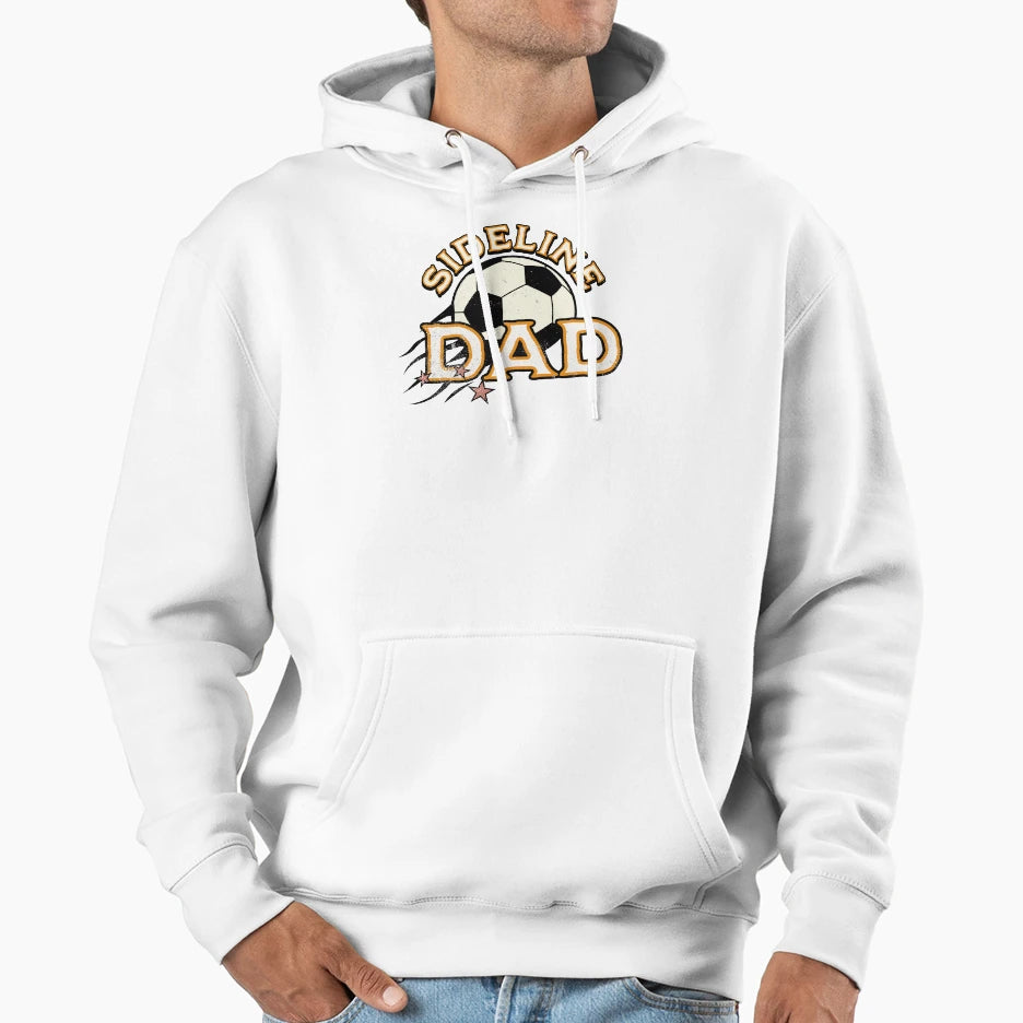Soccer Football Cheer Dad Hoodie - Casual Everyday Wear for Adults - T-Shirt, Sweatshirt, Hoodie