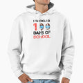Football American Funny 100 Days Hoodie - Casual Everyday Wear for Adults - T-Shirt, Sweatshirt, Hoodie