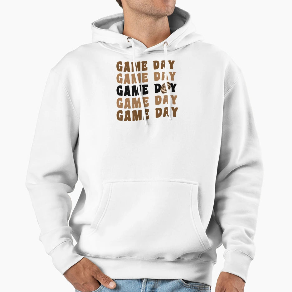 Football Game Day Hoodie - Aesthetic Graphic for Adults - T-Shirt, Sweatshirt, Hoodie