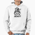 Mom Life Sports Soccer Messy Bun Mommy T-Shirt - Graphic Print Unisex - T-Shirt, Sweatshirt, Hoodie