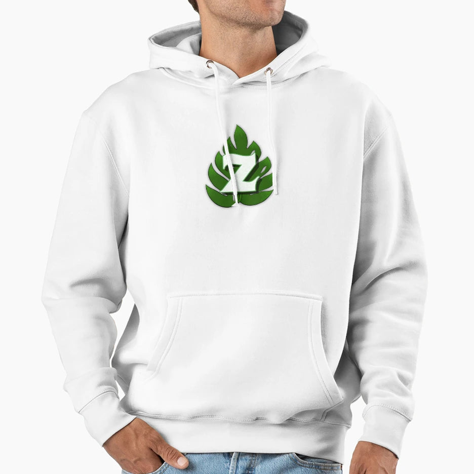 Monstera Leaf Letter Z Hoodie - Trendy Graphic Men Women - T-Shirt, Sweatshirt, Hoodie
