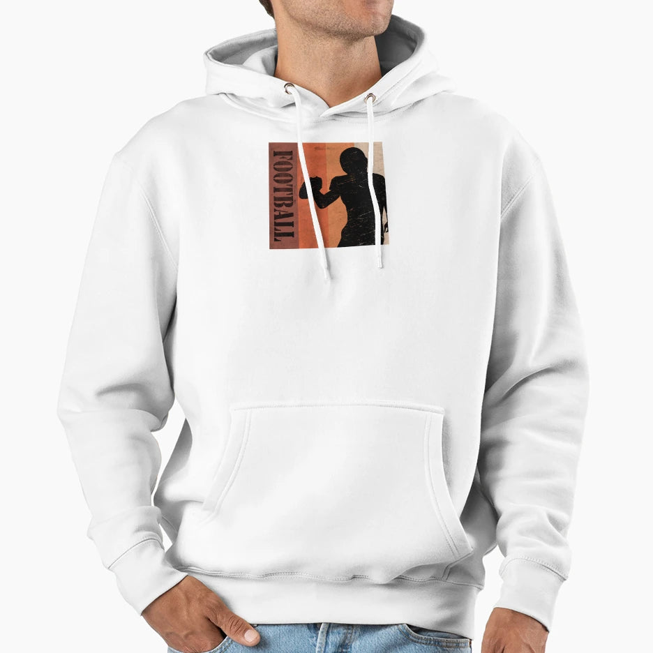 Football Player Hoodie - Graphic Print Men Women - T-Shirt, Sweatshirt, Hoodie